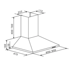 TR60WS Dunstabzugshaube 2x Fettfilter Edelstahl 60 Cm 340 M³/h -Haushaltsgerätegeschäft 10011485 yy 0008 logo Klarstein TR60WS Dunstabzugshaube 2x Filter