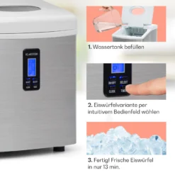 Mr. Silver-Frost Eismaschine 150W Edelstahl Weiß 15kg -Haushaltsgerätegeschäft 10020110 de 0004 usp