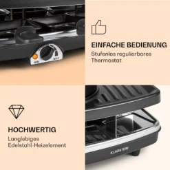 Entrecote 2-in-1 Raclettegrill & Fondue Naturstein 1100W 8 Personen 9 Entrecote 2-in-1 Raclettegrill & Fondue Naturstein 1100W 8 Personen -Haushaltsgerätegeschäft 10022268 de 0004 logo