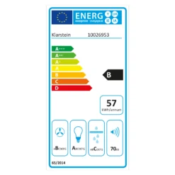 Bon Vivant Blanc Dunstabzugshaube 90cm 630,5m³/h Timer Glas Edelstahl -Haushaltsgerätegeschäft 10026953 energy label