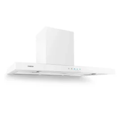 Haushaltsgerätegeschäft 22 Bon Vivant Blanc Dunstabzugshaube 90cm 630,5m³/h Timer Glas Edelstahl