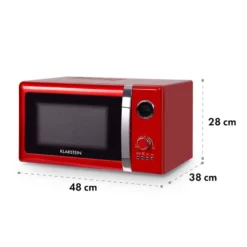 Fine Dinesty 2in1-Mikrowellen-Ofen Retro 23L 1000W 12 Programme Rot 15 Fine Dinesty 2in1-Mikrowellen-Ofen Retro 23L 1000W 12 Programme Rot -Haushaltsgerätegeschäft 10027094 yy 0008 logo Klarstein Fine Dinesty 2in1 Mikrowellen Ofen rot