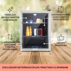Beersafe XL Kühlschrank 60 Liter 2 Böden Panoramaglastür Edelstahl 11 Beersafe XL Kühlschrank 60 Liter 2 Böden Panoramaglastür Edelstahl -Haushaltsgerätegeschäft 10027672 DE 0005 usp