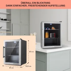 Beersafe XL Kühlschrank 60 Liter 2 Böden Panoramaglastür Edelstahl 12 Beersafe XL Kühlschrank 60 Liter 2 Böden Panoramaglastür Edelstahl -Haushaltsgerätegeschäft 10027672 DE 0006 usp