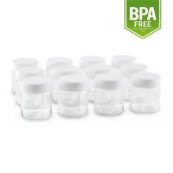 Ersatzglas Für Gaia Joghurtmaker Schraubverschluss 210ml 12 Stück BPA-frei
