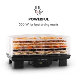 Bananarama Dörrautomat Schwarz 550W Trockner Dehydrator 6 Etagen 12 Bananarama Dörrautomat Schwarz 550W Trockner Dehydrator 6 Etagen -Haushaltsgerätegeschäft 10027831 yy 0004 logo Klarstein Bananarama Doerrautomat schwarz reedit