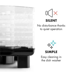 Bananarama Dörrautomat Schwarz 550W Trockner Dehydrator 6 Etagen 14 Bananarama Dörrautomat Schwarz 550W Trockner Dehydrator 6 Etagen -Haushaltsgerätegeschäft 10027831 yy 0006 logo Klarstein Bananarama Doerrautomat schwarz reedit