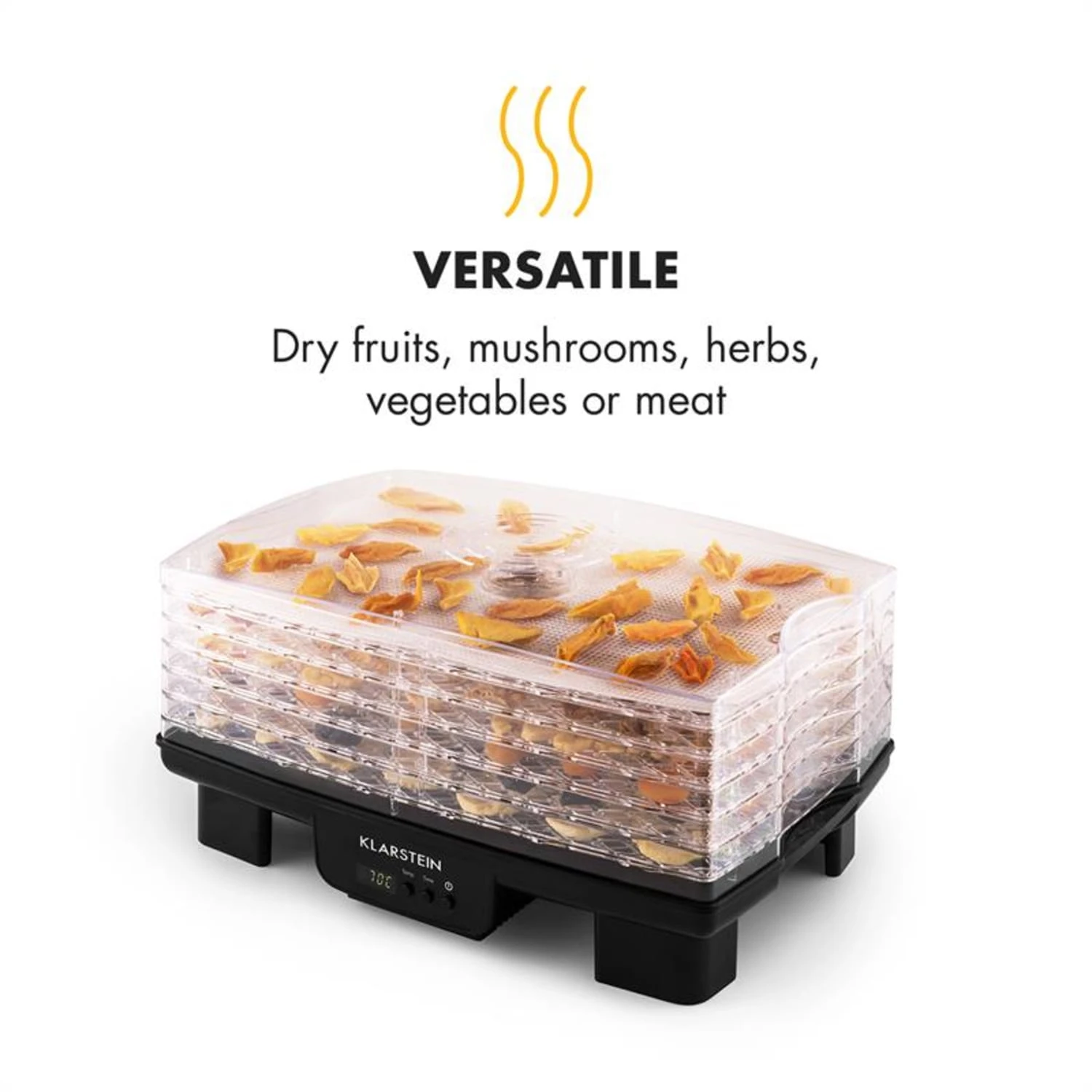 Bananarama Dörrautomat Schwarz 550W Trockner Dehydrator 6 Etagen 7 Bananarama Dörrautomat Schwarz 550W Trockner Dehydrator 6 Etagen – Bild 7