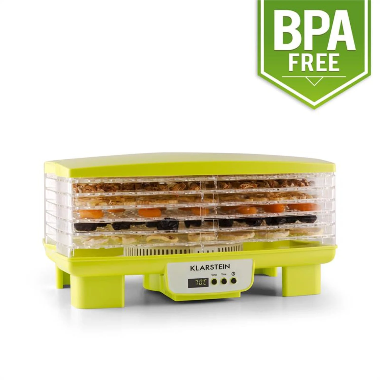 Bananarama Dörrautomat Grün 550W Trockner Dehydrator 6 Etagen 1 Bananarama Dörrautomat Grün 550W Trockner Dehydrator 6 Etagen