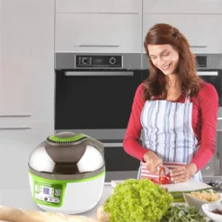 VitAir Turbo Heißluftfritteuse Grün-weiß 1400W Grillen Backen 9l 14 VitAir Turbo Heißluftfritteuse Grün-weiß 1400W Grillen Backen 9l -Haushaltsgerätegeschäft 10028288 yy 0004 ambient klarstein vitair heissluft frieteuse