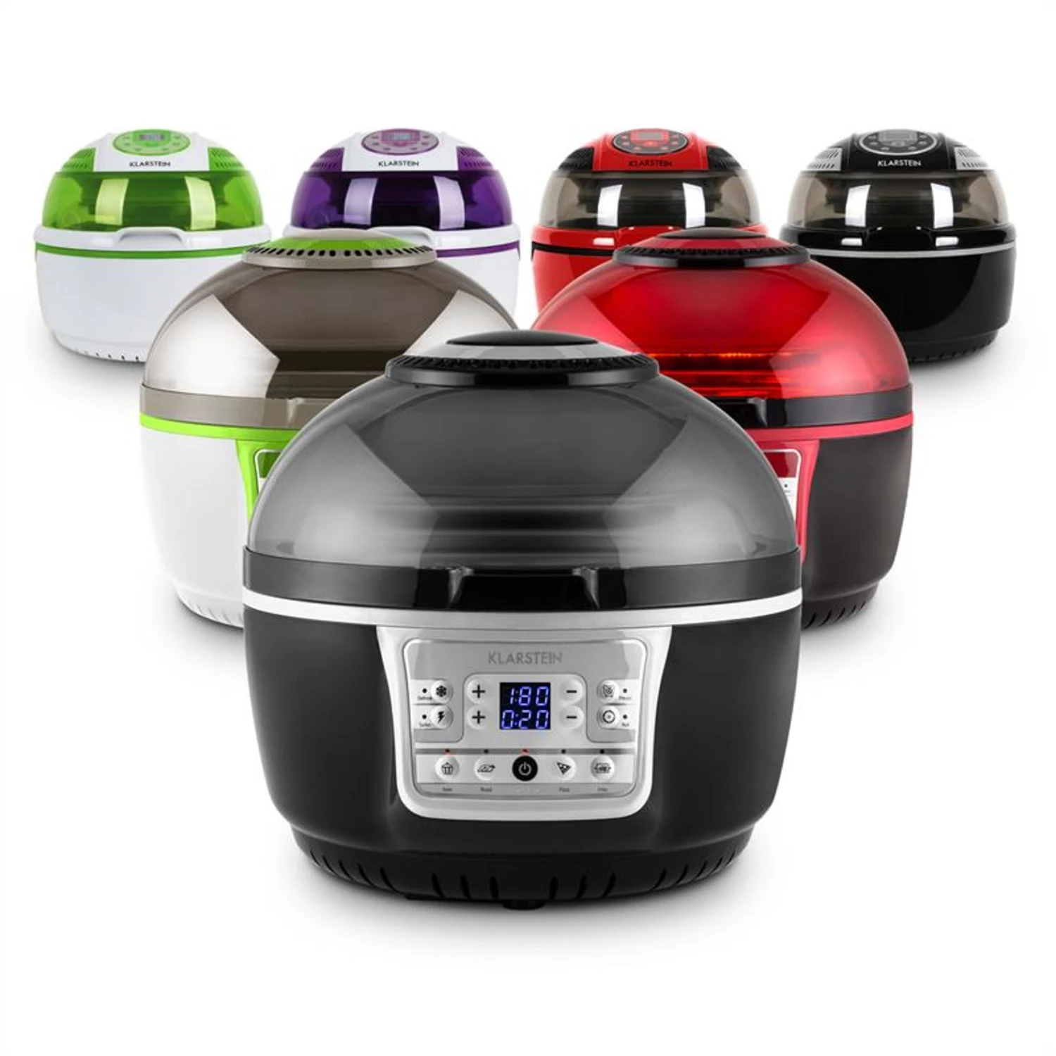 VitAir Turbo Heißluftfritteuse Grau-schwarz 1400W Grillen Backen 9l 11 VitAir Turbo Heißluftfritteuse Grau-schwarz 1400W Grillen Backen 9l – Bild 11