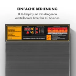 Fruit Jerky Steel 10 Dörrautomat 10 Etagen 1000 W Fläche: 1,5 M² Timer 10 Fruit Jerky Steel 10 Dörrautomat 10 Etagen 1000 W Fläche: 1,5 M² Timer -Haushaltsgerätegeschäft 10028437 de 0003 logo