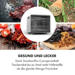 Fruit Jerky Steel 10 Dörrautomat 10 Etagen 1000 W Fläche: 1,5 M² Timer 12 Fruit Jerky Steel 10 Dörrautomat 10 Etagen 1000 W Fläche: 1,5 M² Timer -Haushaltsgerätegeschäft 10028437 de 0005 logo