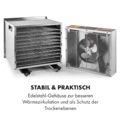 Fruit Jerky Steel 10 Dörrautomat 10 Etagen 1000 W Fläche: 1,5 M² Timer 14 Fruit Jerky Steel 10 Dörrautomat 10 Etagen 1000 W Fläche: 1,5 M² Timer -Haushaltsgerätegeschäft 10028437 de 0007 logo