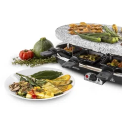 All-U-Can-Grill Raclette 4-in-1 Pancake Crêpes Steinplatte 8 Personen 17 All-U-Can-Grill Raclette 4-in-1 Pancake Crêpes Steinplatte 8 Personen -Haushaltsgerätegeschäft 10028450 yy 0008 titel Klarstein All U Can Grill Raclettegrill 4in1