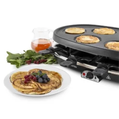 All-U-Can-Grill Raclette 4-in-1 Pancake Crêpes Steinplatte 8 Personen 18 All-U-Can-Grill Raclette 4-in-1 Pancake Crêpes Steinplatte 8 Personen -Haushaltsgerätegeschäft 10028450 yy 0009 titel Klarstein All U Can Grill Raclettegrill 4in1
