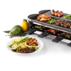 Tenderloin 50/50 Raclette-Grill 1200W 8 Personen Naturstein & Grill 10 Tenderloin 50/50 Raclette-Grill 1200W 8 Personen Naturstein & Grill -Haushaltsgerätegeschäft 10028578 yy 0006 logo 06 Klarstein Tenderloin Raclette Grill