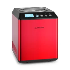 Haushaltsgerätegeschäft 32 Vanilla Sky Eiscreme-Maschine Kompressor 2l 180W Edelstahl Rot
