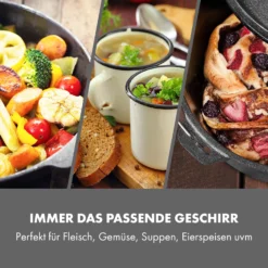 Hotrod 45 Dutch Oven BBQ-Topf 4,5 Qt / 4 Liter Gusseisen Schwarz -Haushaltsgerätegeschäft 10029165 de 0003 logo