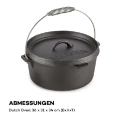 Hotrod 85 Dutch Oven BBQ-Topf 9 Qt / 8,5 Liter Gusseisen Schwarz 15 Hotrod 85 Dutch Oven BBQ-Topf 9 Qt / 8,5 Liter Gusseisen Schwarz -Haushaltsgerätegeschäft 10029167 de 0008 logo