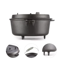 Hotrod 145 Dutch Oven BBQ-Topf 12 Qt / 11,4 Liter Gusseisen Schwarz 8 Hotrod 145 Dutch Oven BBQ-Topf 12 Qt / 11,4 Liter Gusseisen Schwarz -Haushaltsgerätegeschäft 10029168 yy 0004 logo