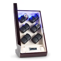 Klingenthal Uhrenbeweger Rechts-Links-Lauf Bis 2200U/d 12 Uhren RGB-LED Touch Abschließbar