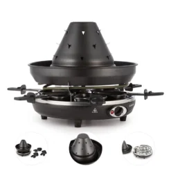 Taste Volcano Tartarengrill Raclettegrill 1500 W 6 Personen Schwarz 10 Taste Volcano Tartarengrill Raclettegrill 1500 W 6 Personen Schwarz -Haushaltsgerätegeschäft 10030307 yy 0006 detail Klarstein Tataren Grill Raclette Grill