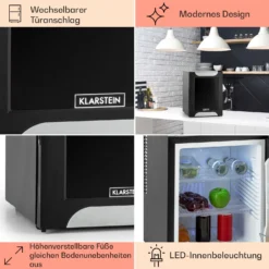 Happy Hour 33 Minibar 33L 5-15°C EEK G 25dB LED-Licht 11 Happy Hour 33 Minibar 33L 5-15°C EEK G 25dB LED-Licht -Haushaltsgerätegeschäft 10030510 DE 0005 usp