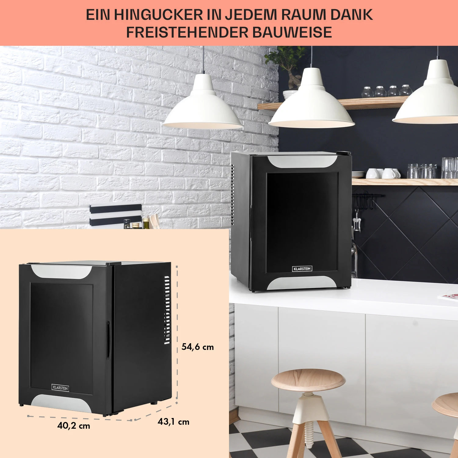 Happy Hour 33 Minibar 33L 5-15°C EEK G 25dB LED-Licht 6 Happy Hour 33 Minibar 33L 5-15°C EEK G 25dB LED-Licht – Bild 6