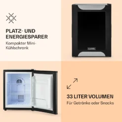 Happy Hour 33 Minibar 33L 5-15°C EEK G 25dB LED-Licht 9 Happy Hour 33 Minibar 33L 5-15°C EEK G 25dB LED-Licht -Haushaltsgerätegeschäft 10030510 de 0003 logo