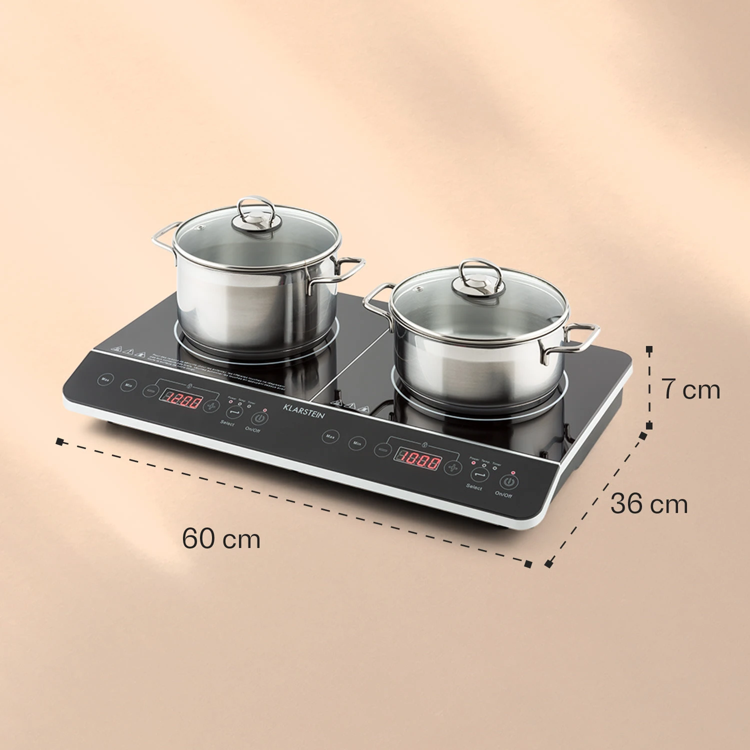 VariCook Slim Doppel-Induktionskochplatte 3500 W Timer 240° C Touch 6 VariCook Slim Doppel-Induktionskochplatte 3500 W Timer 240° C Touch – Bild 6
