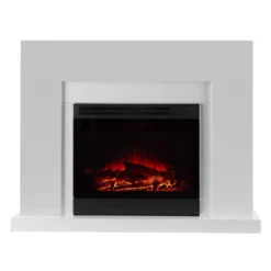 Blanca Elektrischer Kamin LED-Flammensimulation 750/1500 W 5000 BTU -Haushaltsgerätegeschäft 10030847 yy 0004 titel Klarstein Blanca Elektrischer Kamin 1000 2000W