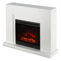 Blanca Elektrischer Kamin LED-Flammensimulation 750/1500 W 5000 BTU -Haushaltsgerätegeschäft 10030847 yy 0008 front Klarstein Blanca Elektrischer Kamin 1000 2000W