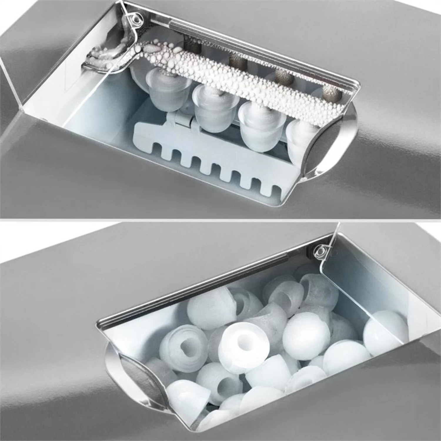 Ice Volcano 2G Eismaschine LED 12kg Je 24h 2l 6-12min Silber 8 Ice Volcano 2G Eismaschine LED 12kg Je 24h 2l 6-12min Silber – Bild 8