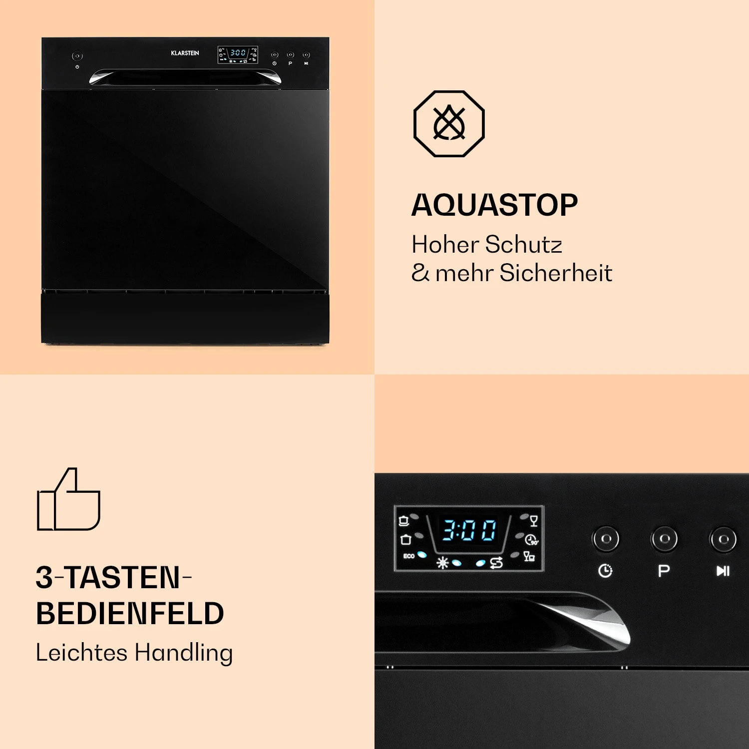 Amazonia 8 Geschirrspülmaschine 1620 Watt 8 Maßgedecke 49 DB Aquastop 5 Amazonia 8 Geschirrspülmaschine 1620 Watt 8 Maßgedecke 49 DB Aquastop – Bild 5