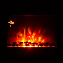 Feuerschale Elektro-Wandkamin 1800W Flammenillusion Dekosteine 8 Feuerschale Elektro-Wandkamin 1800W Flammenillusion Dekosteine -Haushaltsgerätegeschäft 10031557 yy 0005 detail Klarstein Feuerschale Wandkamin 1800 W schwarz
