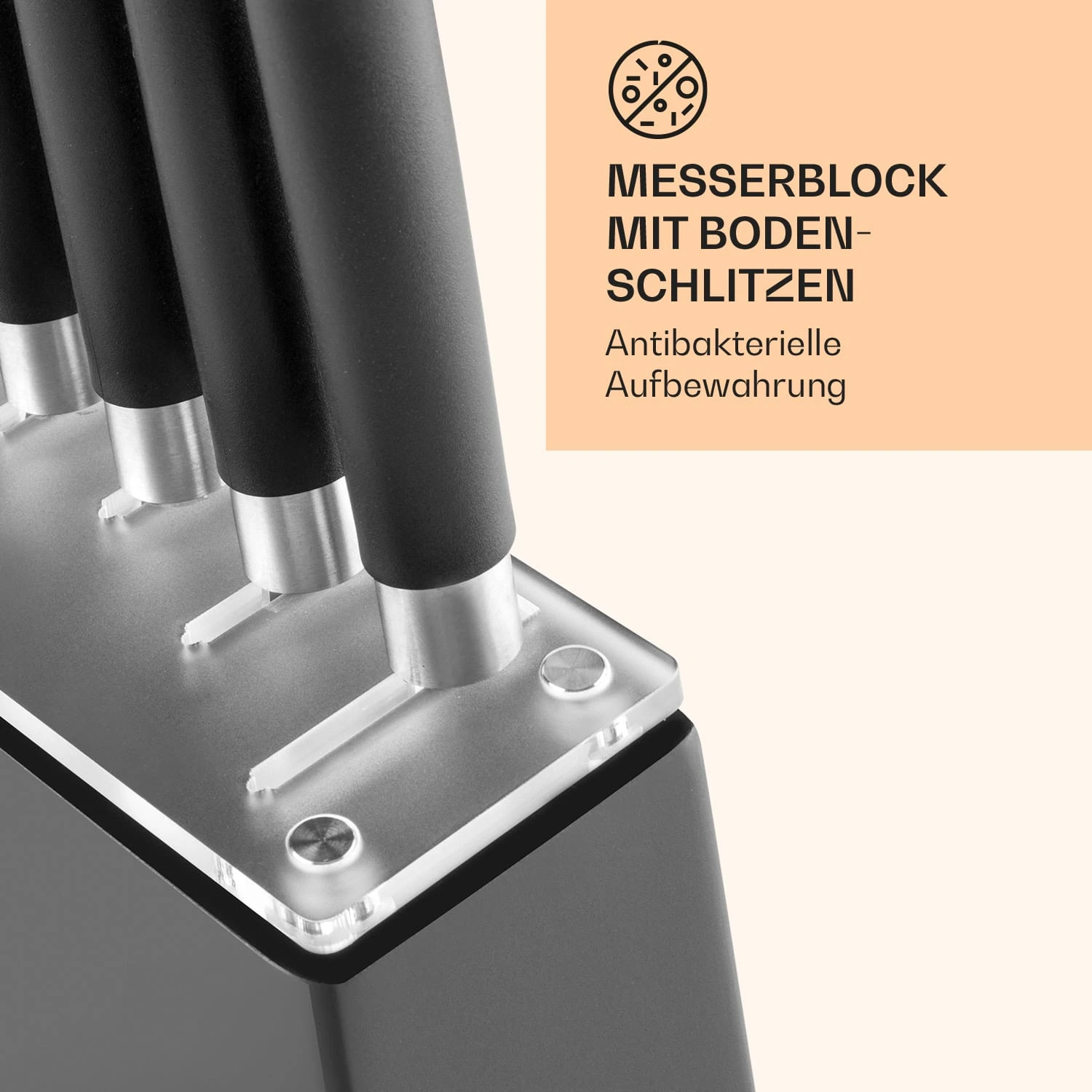 Kitano 8tlg. Messer-Set Mit Block 7 Messer Stahl Edler Holzblock 5 Kitano 8tlg. Messer-Set Mit Block 7 Messer Stahl Edler Holzblock – Bild 5