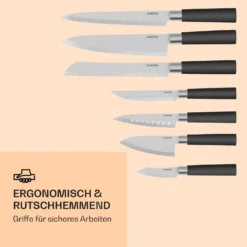 Kitano 8tlg. Messer-Set Mit Block 7 Messer Stahl Edler Holzblock 12 Kitano 8tlg. Messer-Set Mit Block 7 Messer Stahl Edler Holzblock -Haushaltsgerätegeschäft 10031653 de 0006 logo