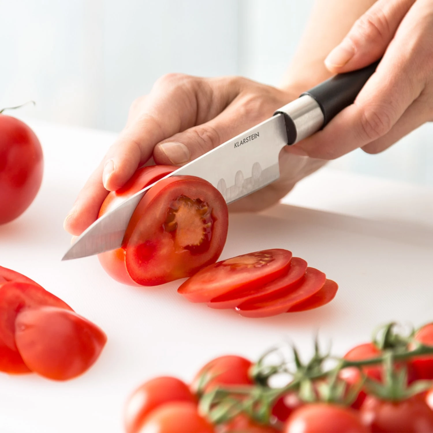 Kitano 8tlg. Messer-Set Mit Block 7 Messer Stahl Edler Holzblock 2 Kitano 8tlg. Messer-Set Mit Block 7 Messer Stahl Edler Holzblock – Bild 2