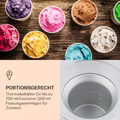 Schneeflöckchen Eiscremebereiter Thermoelektrisch 700ml Leise Weiß -Haushaltsgerätegeschäft 10031663 de 0005 logo