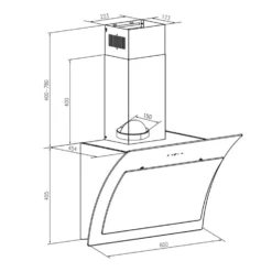 Sabia Dunstabzugshaube Sicherheitsglas Kopffrei 60cm Wandanbau Schwarz 16 Sabia Dunstabzugshaube Sicherheitsglas Kopffrei 60cm Wandanbau Schwarz -Haushaltsgerätegeschäft 10031680 yy 0008 logo Klarstein Sabia Dunstabzugshaube schwarz