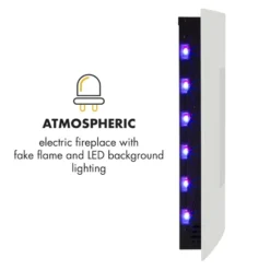 Lausanne Elektrischer Kamin 1000 Oder 2000 Watt 7 Verschiedene Hintergrundfarben Aus Glas -Haushaltsgerätegeschäft 10031843 yy 0004 logo Klarstein Lausanne Elektrischer Kamin weiss