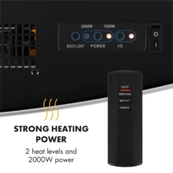 Lausanne Elektrischer Kamin 1000 Oder 2000 Watt 7 Verschiedene Hintergrundfarben Aus Glas -Haushaltsgerätegeschäft 10031843 yy 0005 logo Klarstein Lausanne Elektrischer Kamin weiss