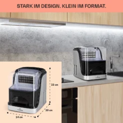 Kristall Eiswürfelmaschine Kristalleis 2 Größen 2,5l Wassertank 12 Kristall Eiswürfelmaschine Kristalleis 2 Größen 2,5l Wassertank -Haushaltsgerätegeschäft 10031891 de 0006 usp