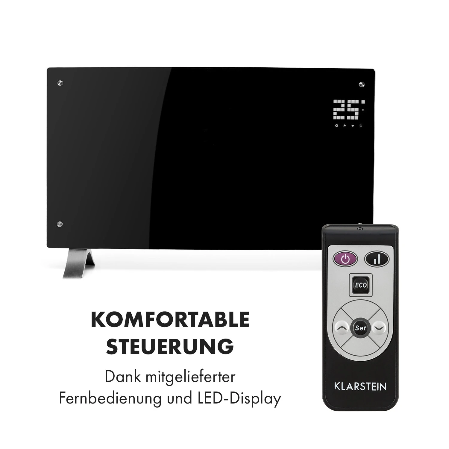 Bornholm Curved Konvektions-Heizgerät Thermostat Timer 2000W 3 Bornholm Curved Konvektions-Heizgerät Thermostat Timer 2000W – Bild 3