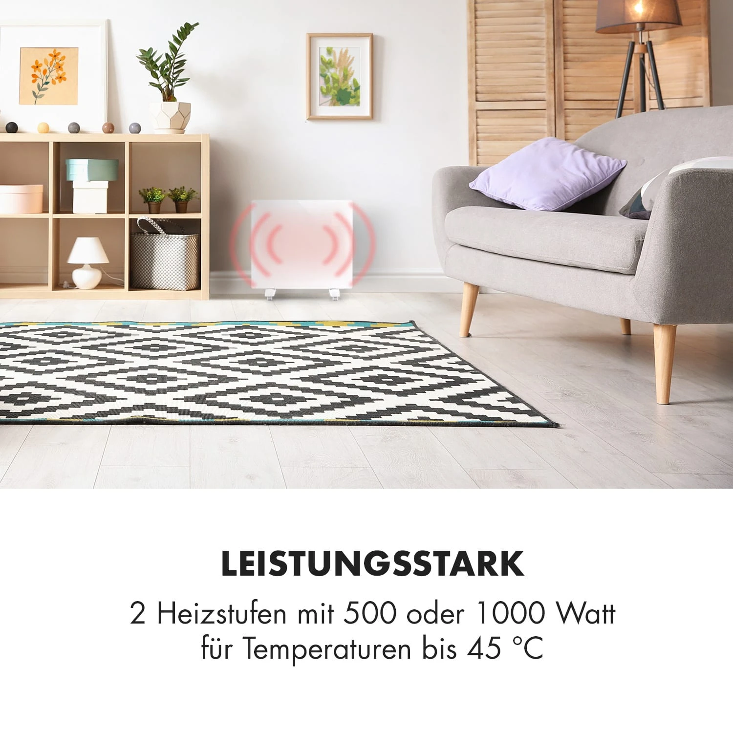 Bornholm Single Konvektions-Heizgerät Thermostat Timer 1000W 70m² 2 Bornholm Single Konvektions-Heizgerät Thermostat Timer 1000W 70m² – Bild 2