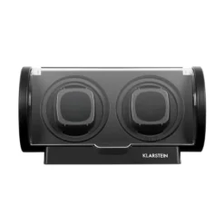 Lugano Uhrenbeweger Kunststoff 2 Uhren 4 Modi Schwarz 8 Lugano Uhrenbeweger Kunststoff 2 Uhren 4 Modi Schwarz -Haushaltsgerätegeschäft 10032007 yy 0003 front Klarstein Lugano Uhrenbeweger schwarz