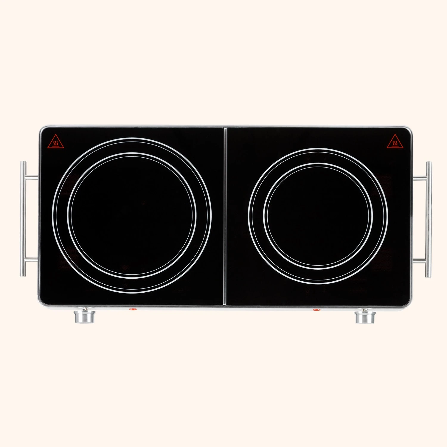 VariCook Duo Kochplatte 3000W Edelstahlgehäuse Tragegriffe 5 VariCook Duo Kochplatte 3000W Edelstahlgehäuse Tragegriffe – Bild 5