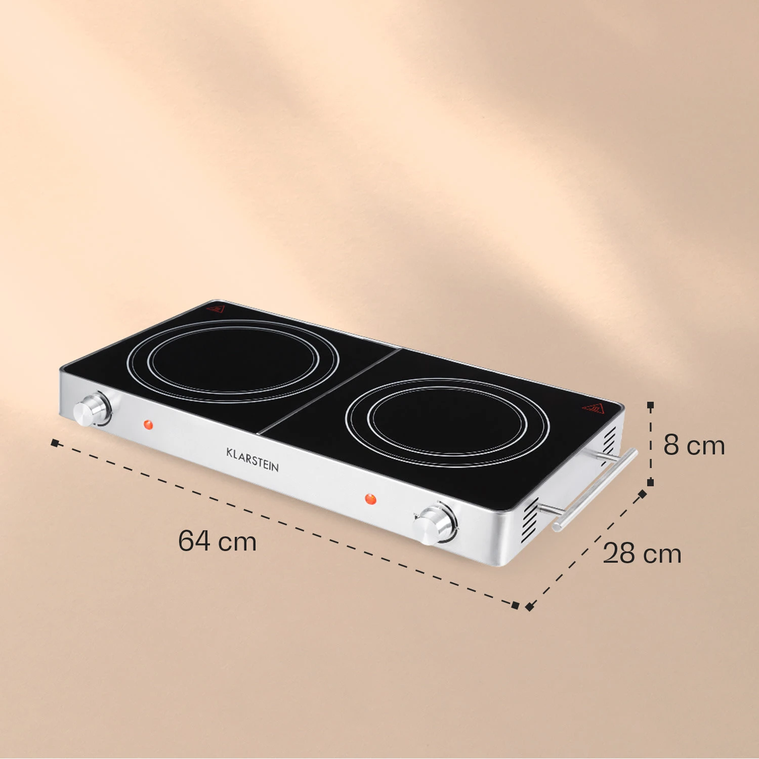 VariCook Duo Kochplatte 3000W Edelstahlgehäuse Tragegriffe 6 VariCook Duo Kochplatte 3000W Edelstahlgehäuse Tragegriffe – Bild 6