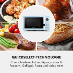 Fine Dinesty 2-in-1-Mikrowelle: 23l 800W / Grill: 1000W Blau 12 Fine Dinesty 2-in-1-Mikrowelle: 23l 800W / Grill: 1000W Blau -Haushaltsgerätegeschäft 10032201 de 0005 logo